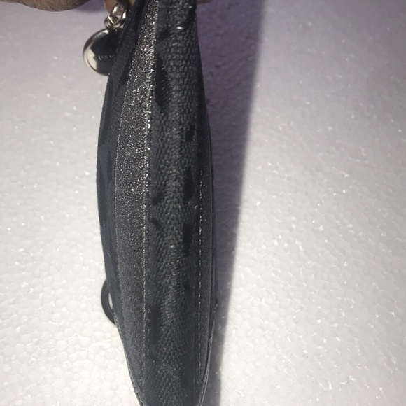 Coach Black and Silver card holder keychain - Picture 2 of 10